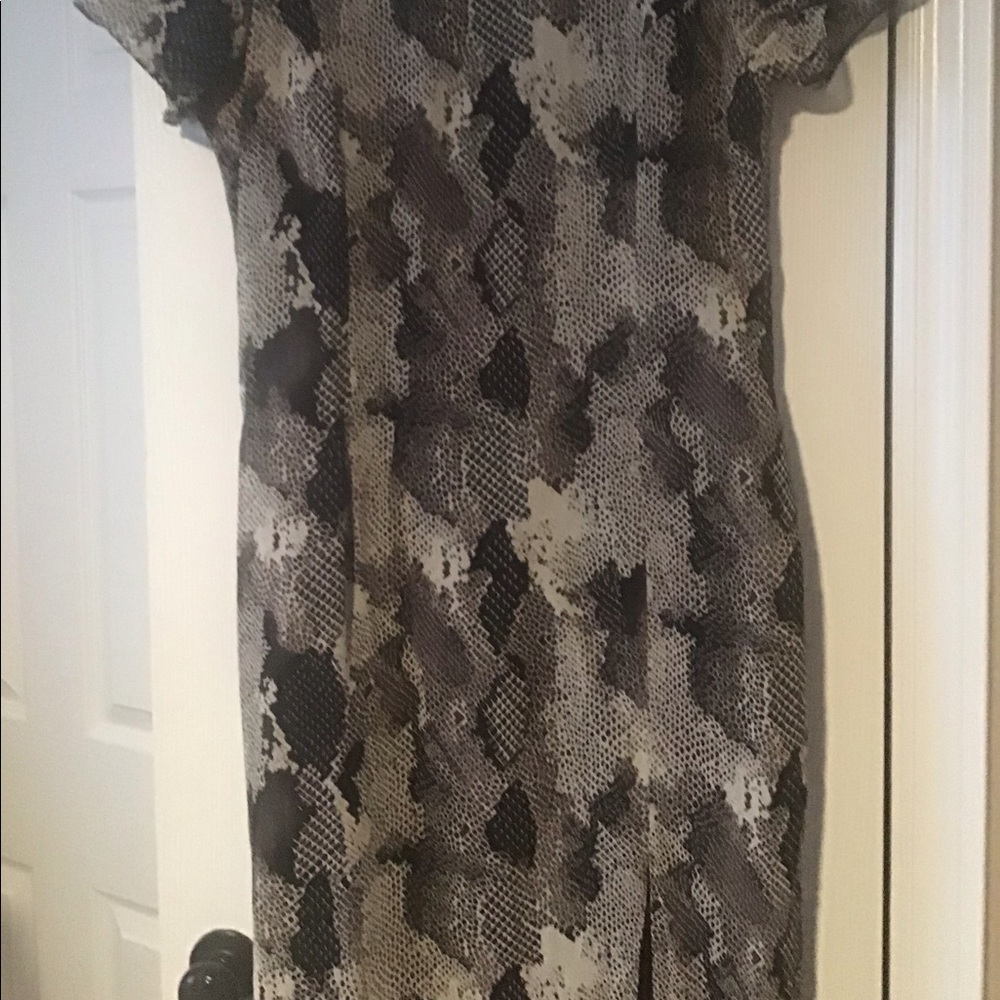 Fabulous black and white print dress hardly worn.
